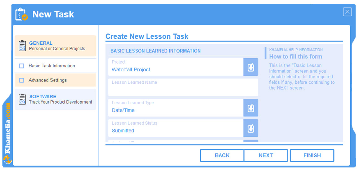 Capturing Lessons Learned with Khamelia