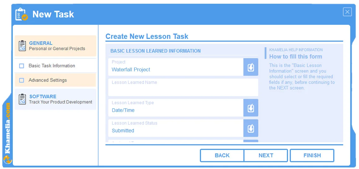 Capturing Lessons Learned with Khamelia